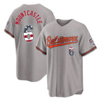 BIPIHUC B.Orioles #6 Ryan Mountcastle Player Gray USA 250 Fourth of July Home Game Stitched Jerseys