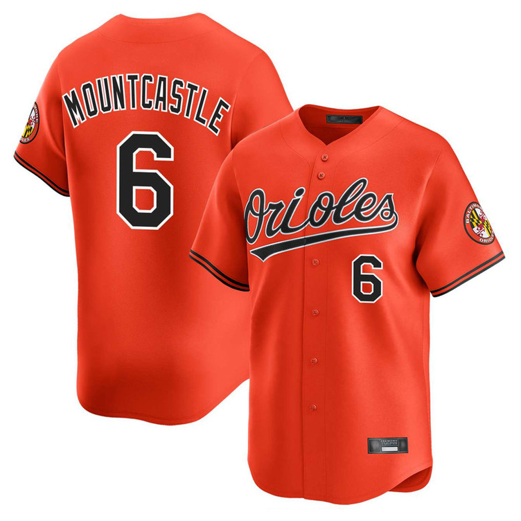 BIPIHUC B.Orioles #6 Ryan Mountcastle Player Orange Limited Home Game Stitched Jerseys