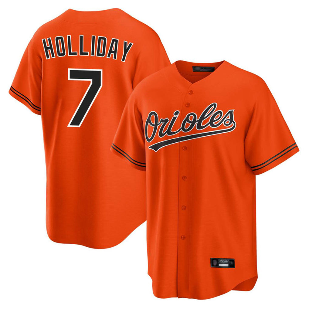 BIPIHUC B.Orioles #7 Jackson Holliday Player Orange Home Game Stitched Jerseys
