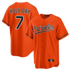 BIPIHUC B.Orioles #7 Jackson Holliday Player Orange Home Game Stitched Jerseys