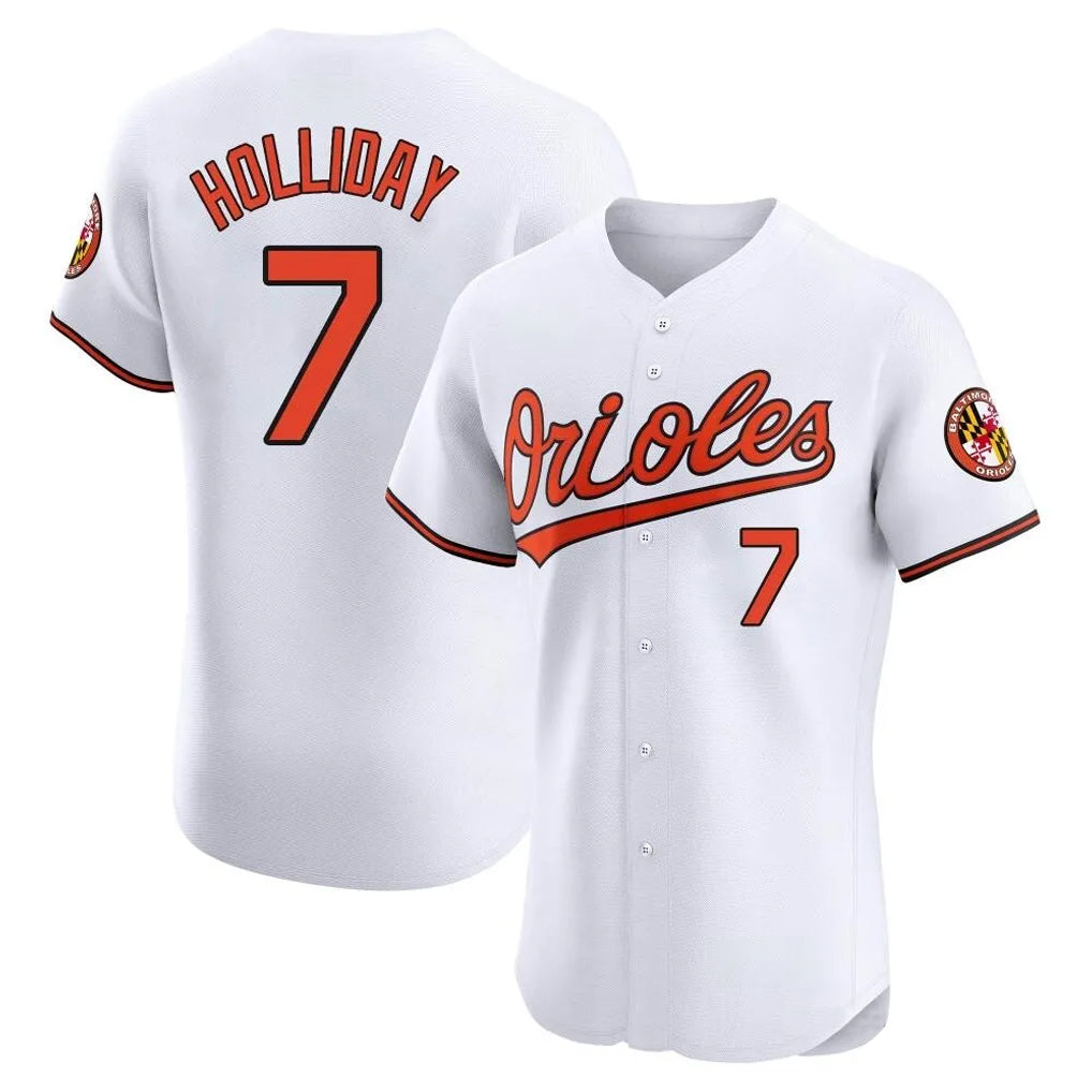 BIPIHUC B.Orioles #7 Jackson Holliday Player White Limited Elite Home Game Stitched Jerseys