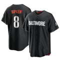 BIPIHUC B.Orioles #8 Cal Ripken Player Black City Connect Home Game Stitched Jerseys