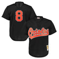 BIPIHUC B.Orioles #8 Cal Ripken Player Black Mitchell & Ness 1997 Cooperstown Mesh Game Stitched Jerseys