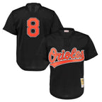 BIPIHUC B.Orioles #8 Cal Ripken Player Black Mitchell & Ness 1997 Cooperstown Mesh Game Stitched Jerseys