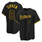 BIPIHUC B.Orioles #8 Cal Ripken Player Black Snake Skin City Home Game Stitched Jerseys