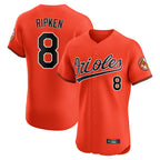 BIPIHUC B.Orioles #8 Cal Ripken Player Orange Limited Elite Home Game Stitched Jerseys