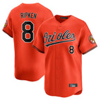 BIPIHUC B.Orioles #8 Cal Ripken Player Orange Limited Home Game Stitched Jerseys
