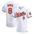 BIPIHUC B.Orioles #8 Cal Ripken Player White Limited Elite Home Game Stitched Jerseys