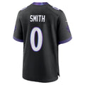 BIPIHUC B.Ravens #0 Roquan Smith Black Alternate Game Stitched Jerseys