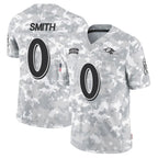 BIPIHUC B.Ravens #0 Roquan Smith Player Arctic Camo Salute to Service Limited Stitched Jerseys