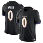BIPIHUC B.Ravens #0 Roquan Smith Player Black Vapor F.U.S.E. Limited Stitched Jerseys
