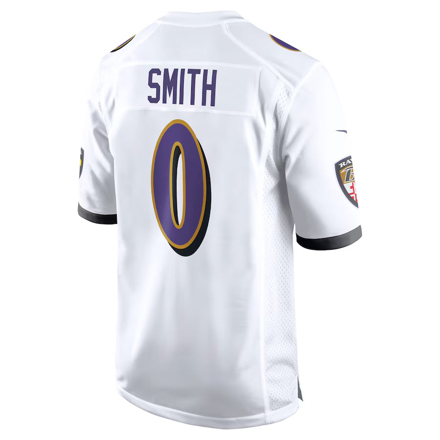 BIPIHUC B.Ravens #0 Roquan Smith Player White Alternate Home Game Stitched Jerseys