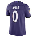 BIPIHUC B.Ravens #0 Roquan Smith Purple Vapor F.U.S.E. Sewn Down Limited Stitched Jerseys