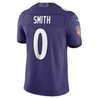 BIPIHUC B.Ravens #0 Roquan Smith Purple Vapor F.U.S.E. Sewn Down Limited Stitched Jerseys
