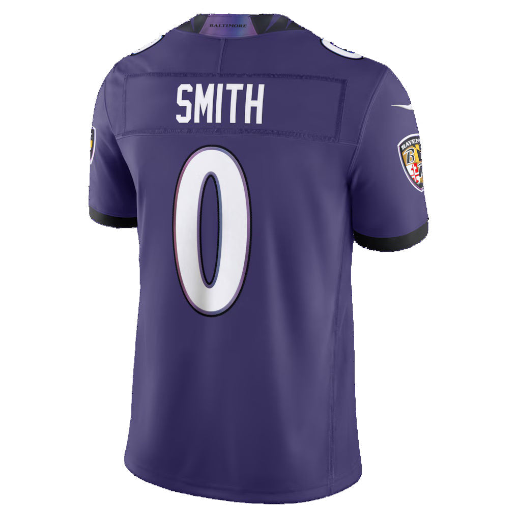 BIPIHUC B.Ravens #0 Roquan Smith Purple Vapor F.U.S.E. Sewn Down Limited Stitched Jerseys
