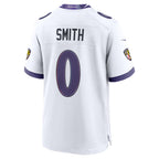 BIPIHUC B.Ravens #0 Roquan Smith White Game Stitched Jerseys