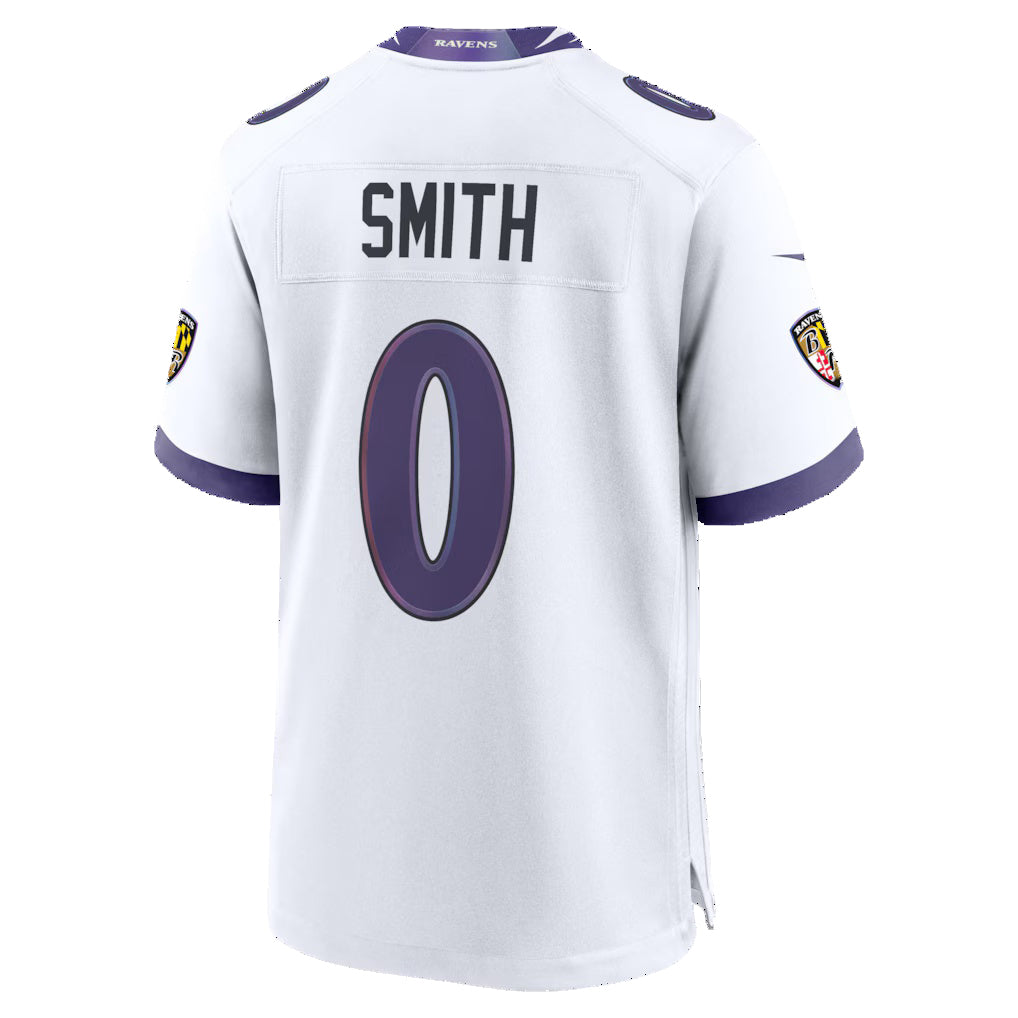 BIPIHUC B.Ravens #0 Roquan Smith White Game Stitched Jerseys