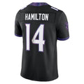 BIPIHUC B.Ravens #14 Kyle Hamilton Player Black Limited Elite Home Game Stitched Jerseys