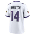 BIPIHUC B.Ravens #14 Kyle Hamilton Player White Home Game Stitched Jerseys