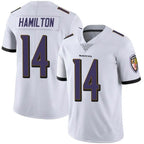BIPIHUC B.Ravens #14 Kyle Hamilton Player White Vapor F.U.S.E. Limited Stitched Jerseys