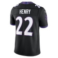 BIPIHUC B.Ravens #22 Derrick Henry Black Alternate Alternate Vapor F.U.S.E. Stitched Limited Jerseys