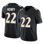 BIPIHUC B.Ravens #22 Derrick Henry Player Black Limited Home Game Stitched Jerseys