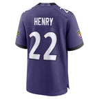 BIPIHUC B.Ravens #22 Derrick Henry Player Purple Home Game Stitched Jerseys
