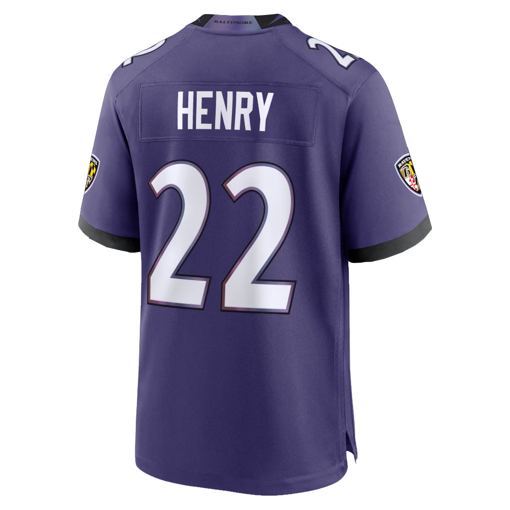 BIPIHUC B.Ravens #22 Derrick Henry Player Purple Home Game Stitched Jerseys