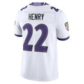 BIPIHUC B.Ravens #22 Derrick Henry Player White Limited Elite Home Game Stitched Jerseys