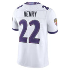 BIPIHUC B.Ravens #22 Derrick Henry Player White Limited Elite Home Game Stitched Jerseys