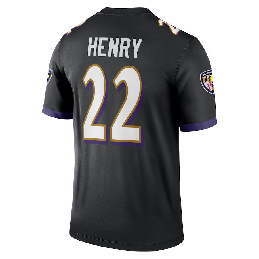 BIPIHUC B.Ravens #22 Derrick Henry Player Black Legend Performance Stitched Jerseys