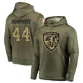 BIPIHUC B.Ravens #44 Marlon Humphrey Player Olive Salute to Service Pullover Hoodie Stitched Jerseys