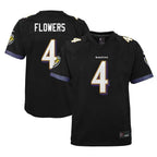 BIPIHUC B.Ravens #4 Zay Flowers Player Fashion Black Game Stitched Jerseys