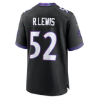 BIPIHUC B.Ravens #52 Ray Lewis Black Alternate Retired Player Stitched Jerseys
