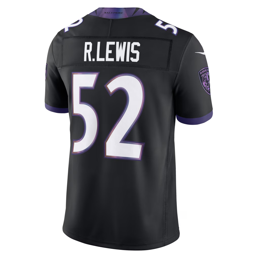 BIPIHUC B.Ravens #52 Ray Lewis Black Alternate Vapor F.U.S.E. Stitched Retired Player Limited Jerseys