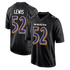 BIPIHUC B.Ravens #52 Ray Lewis Player Black Carbon Fashion Home Stitched Jerseys