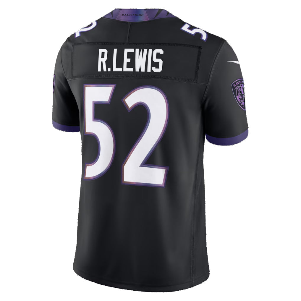 BIPIHUC B.Ravens #52 Ray Lewis Player Black Vapor F.U.S.E. Limited Home Game Stitched Jerseys