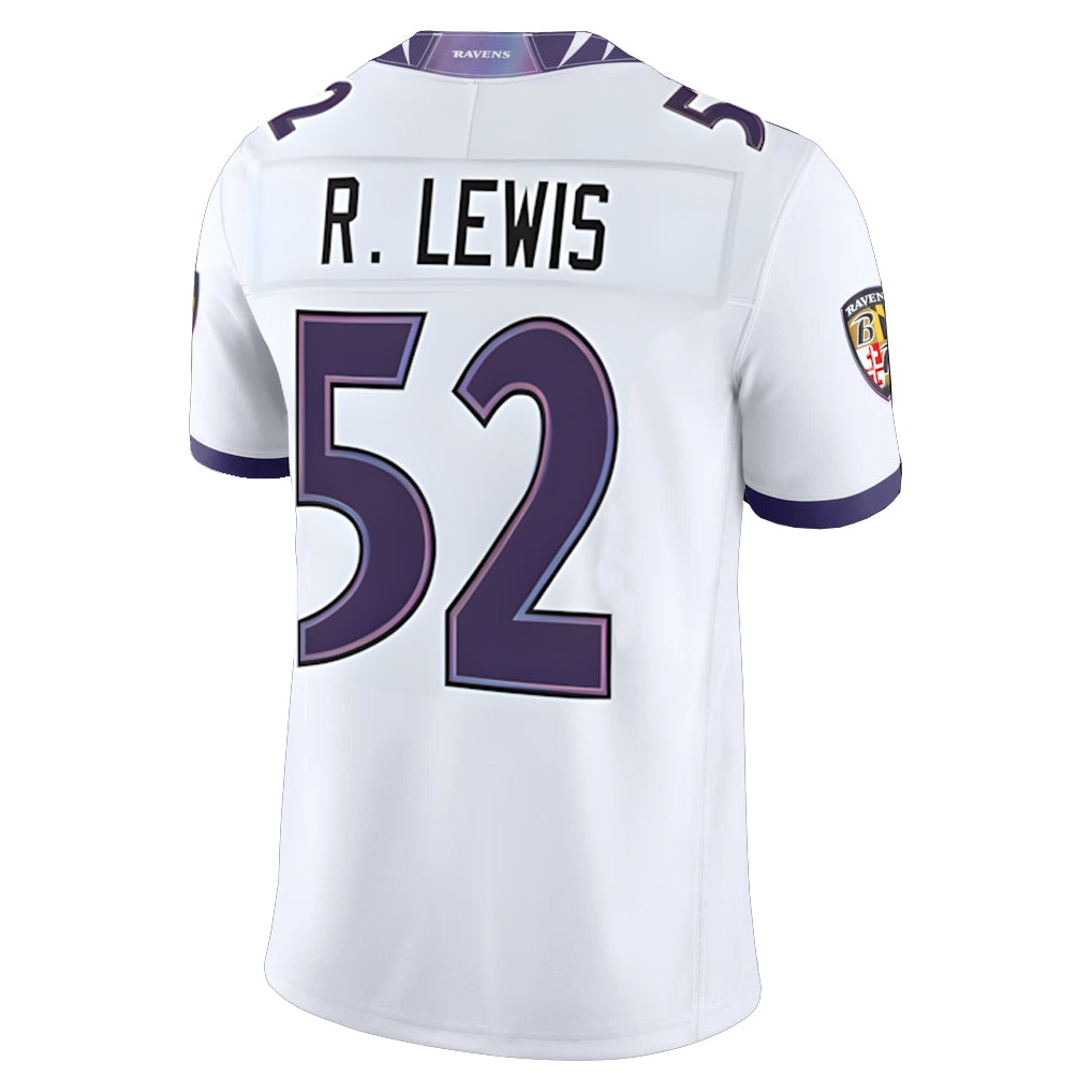 BIPIHUC B.Ravens #52 Ray Lewis Player White  Vapor F.U.S.E. Limited Home Game Stitched Jerseys