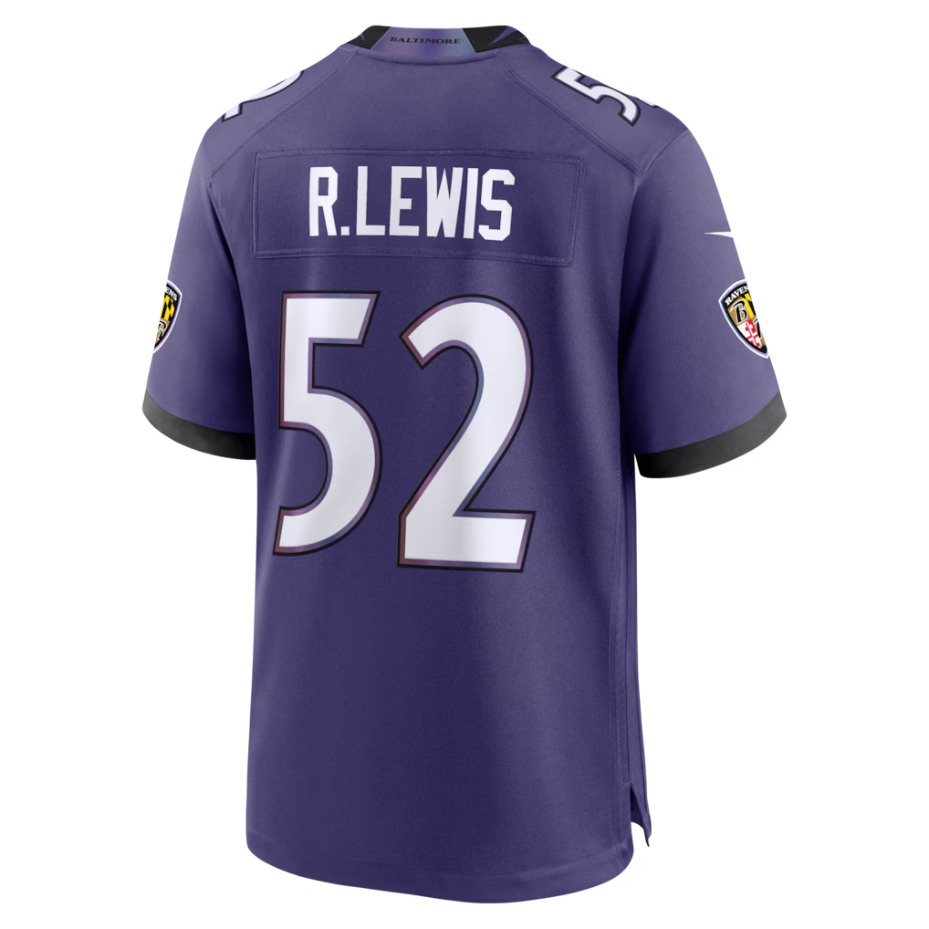 BIPIHUC B.Ravens #52 Ray Lewis Purple Team Retired Player Game Stitched Jerseys