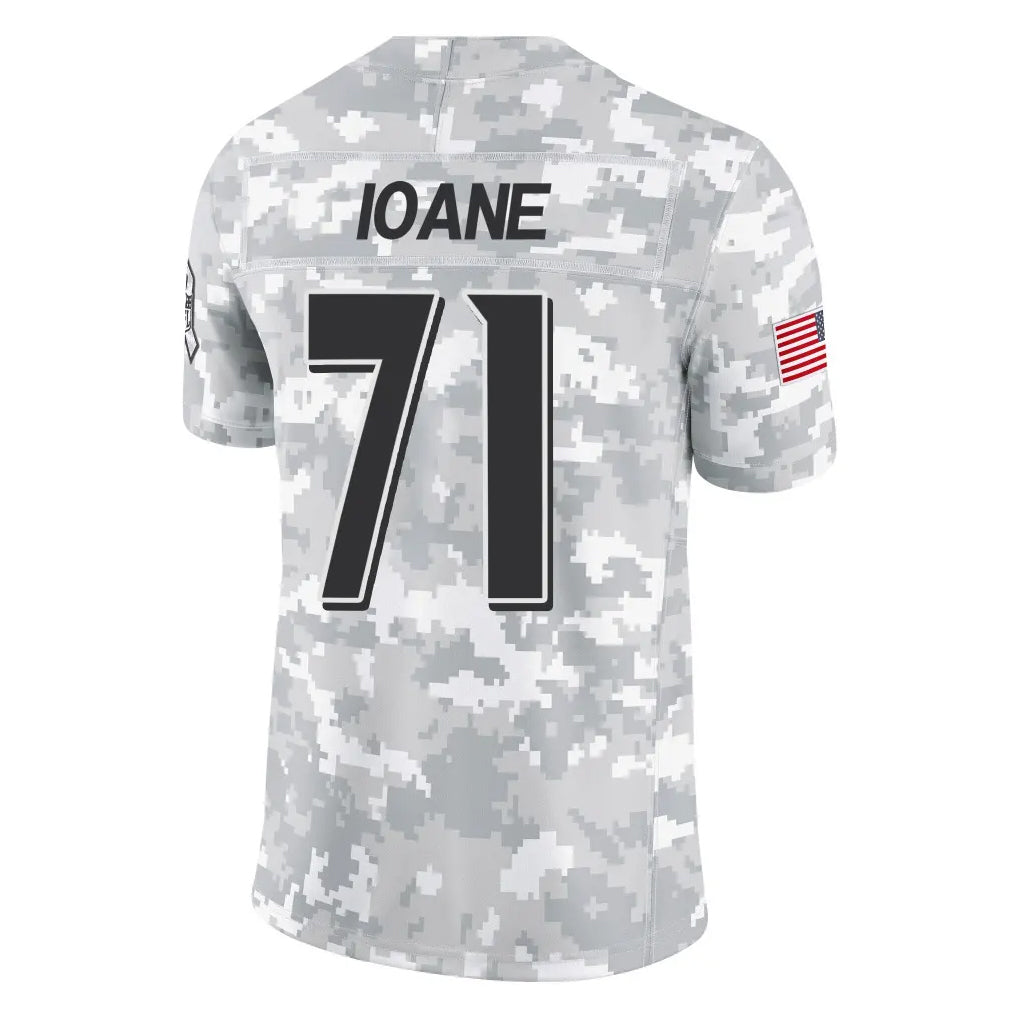 BIPIHUC B.Ravens #71 Olaivavega Ioane Player Arctic Camo Salute to Service Limited Stitched Jerseys