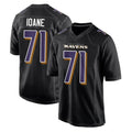 BIPIHUC B.Ravens #71 Olaivavega Ioane Player Black Carbon Fashion Home Stitched Jerseys