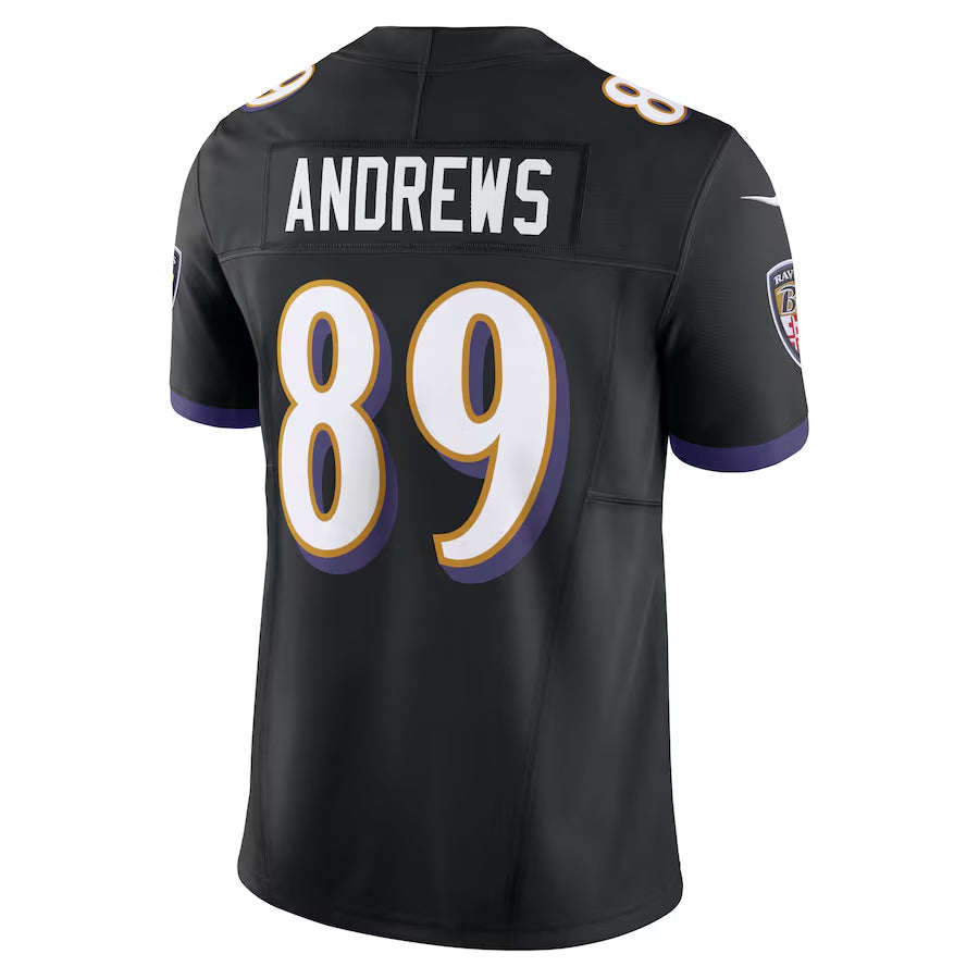 BIPIHUC B.Ravens #89 Mark Andrews Player Black Vapor F.U.S.E. Limited Stitched Jerseys