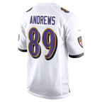 BIPIHUC B.Ravens #89 Mark Andrews Player White Alternate Home Game Stitched Jerseys
