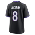 BIPIHUC B.Ravens #8 Lamar Jackson Black Alternate Game Stitched Jerseys