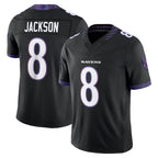 BIPIHUC B.Ravens #8 Lamar Jackson Player Black Limited Elite Home Game Stitched Jerseys