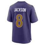 BIPIHUC B.Ravens #8 Lamar Jackson Purple Alternate Game Stitched Jerseys