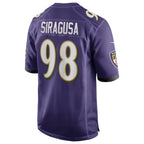 BIPIHUC B.Ravens #98 Tony Siragusa Player Purple Alternate Home Game Stitched Jerseys