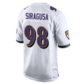 BIPIHUC B.Ravens #98 Tony Siragusa Player White Alternate Home Game Stitched Jerseys