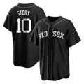 BIPIHUC B.Red Sox #10 Trevor Story Player Black Home Game Stitched Jerseys