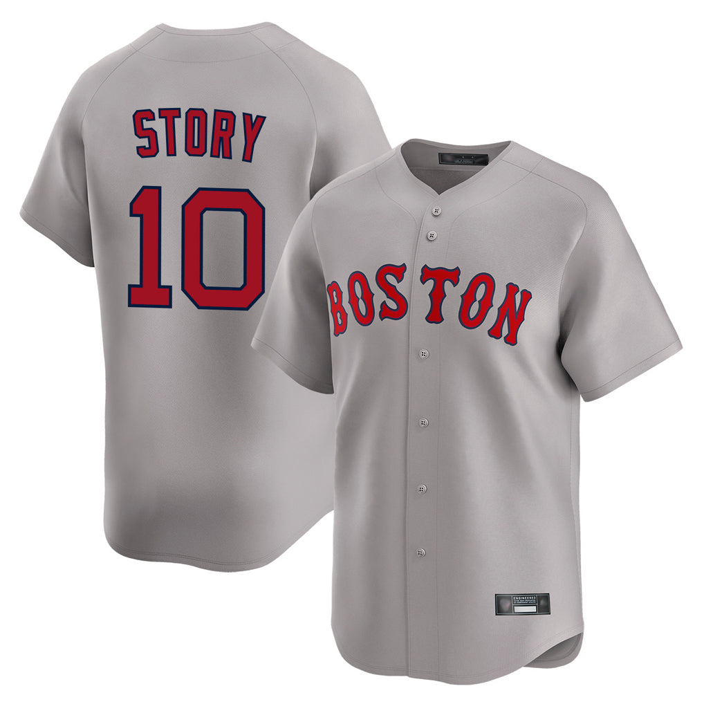 BIPIHUC B.Red Sox #10 Trevor Story Player Gray Road Limited Home Game Stitched Jerseys